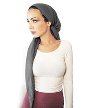 Pre-tied Headwear Versatile Ties Gray Bandana Tichel Head-scarf ...037