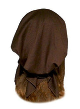 Brown Cotton Jersey Pre-tied Head-scarf Snood Tichel w/ Gorgeous Brown Trim (Brown trim - 276)