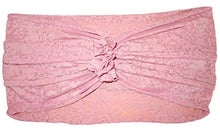 Stretch Chunky Wide Head-band, Hair-band, Boho Chic Head-wrap (Pink - 055)